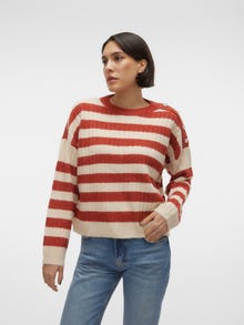 Vero Moda VMELYA Pullover -Red Ochre - 10296223