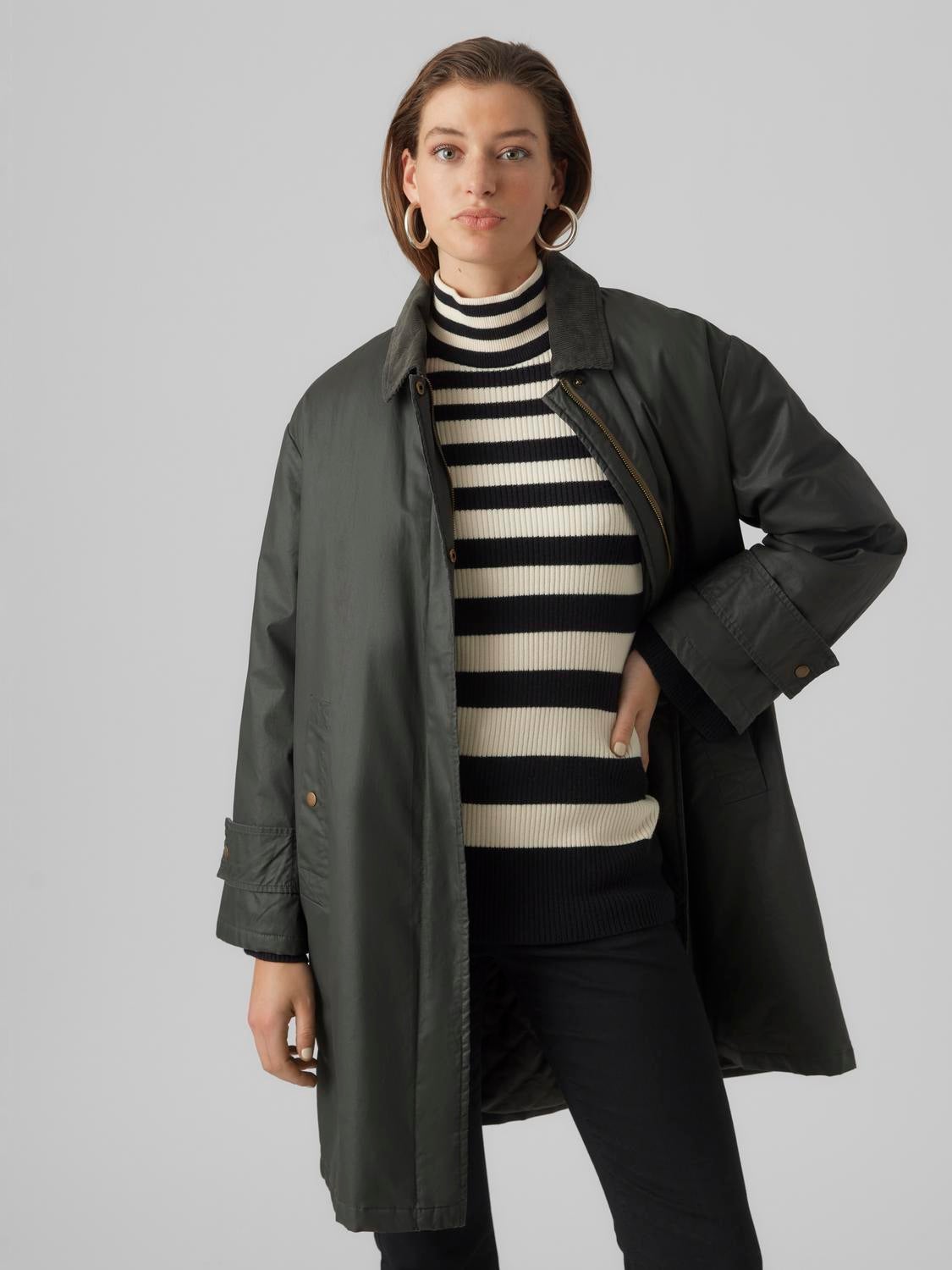 Vero moda grey on sale coat