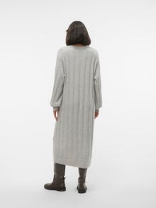 Vero Moda VMVERITY Langes Kleid -Light Grey Melange - 10296231