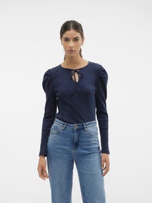 Vero Moda VMGARBIE T-Shirt -Navy Blazer - 10296235