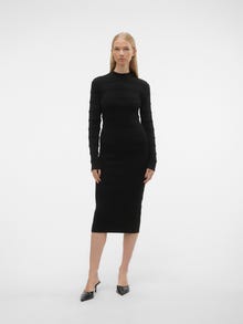 Vero Moda VMLUCKY Long dress -Black - 10296375