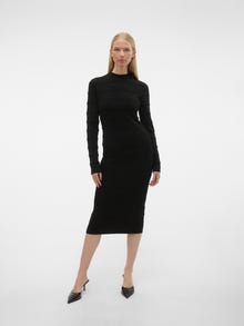 Vero Moda VMLUCKY Long dress -Black - 10296375