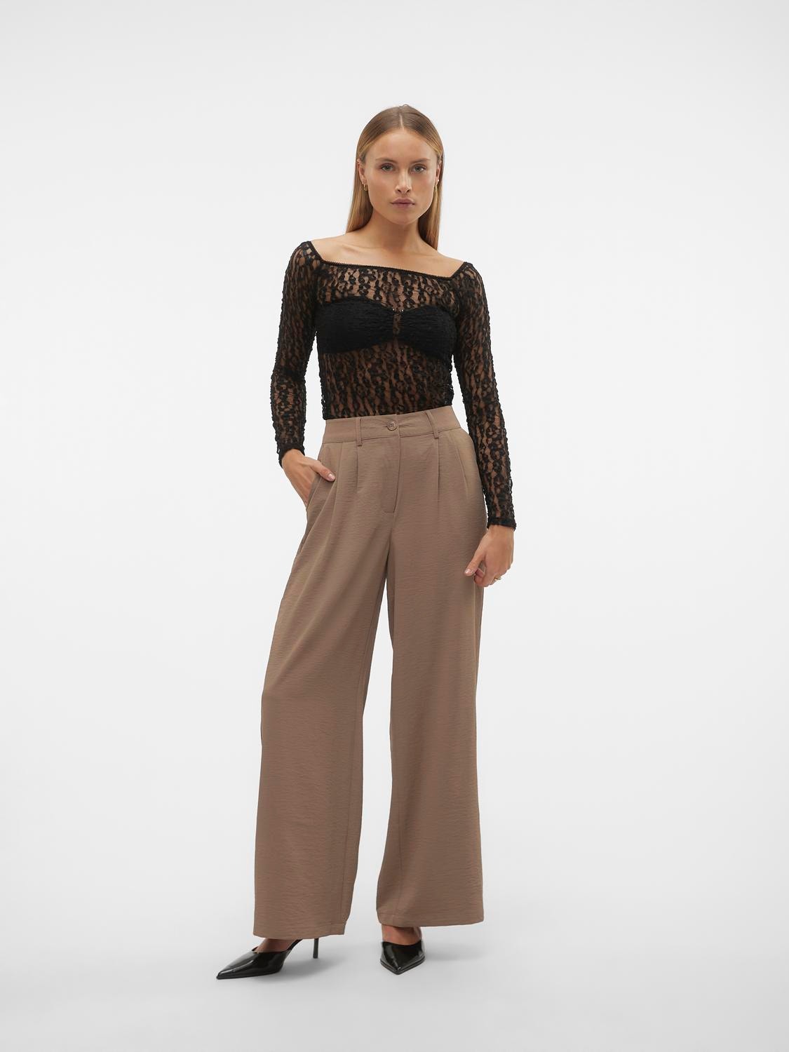 Vero Moda VMPIXI Pantalons -Brown Lentil - 10296556