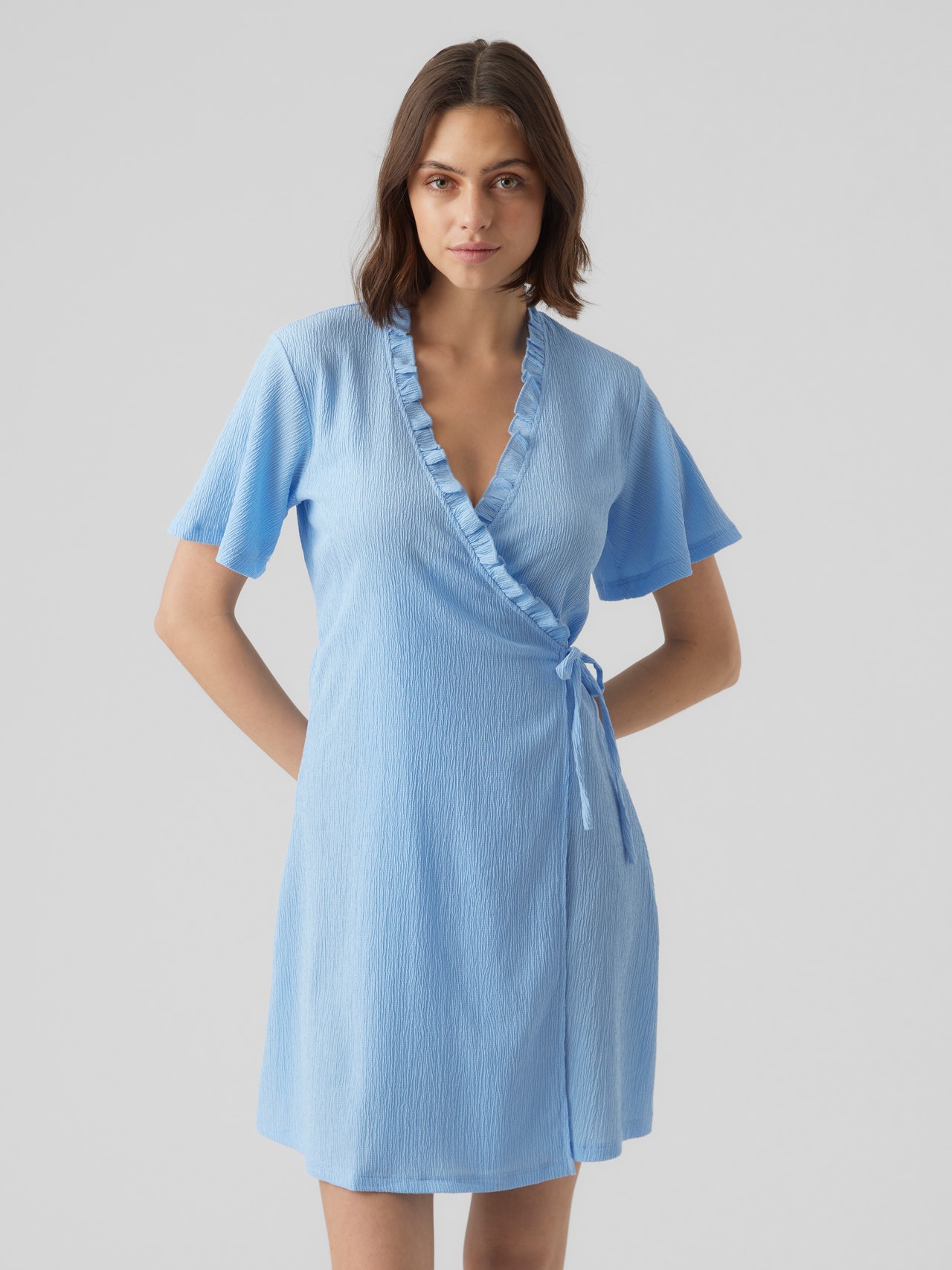 Vero Moda VMHAYA Kort klänning -Blue Bell - 10296628