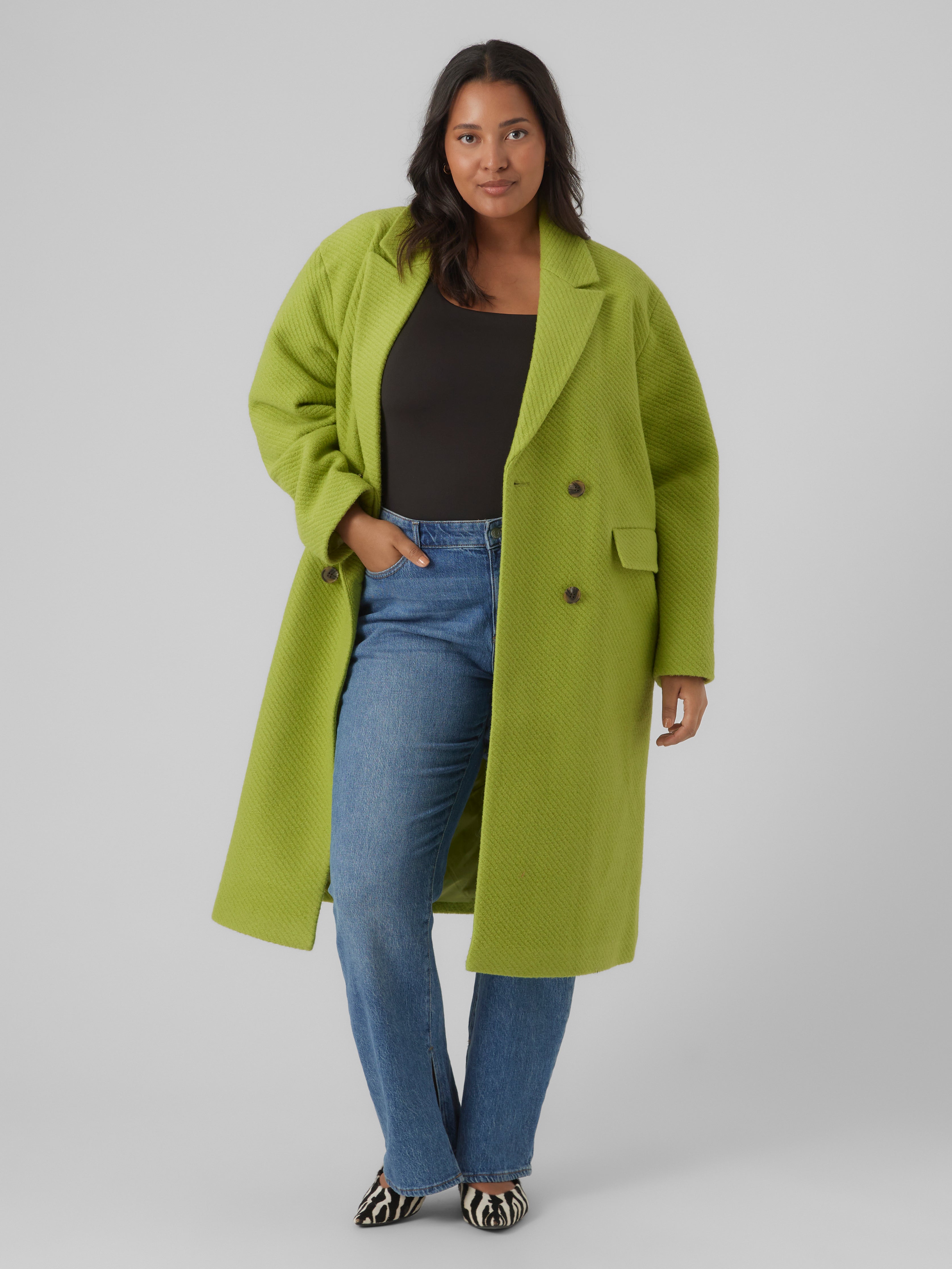 Vero moda green coat sale