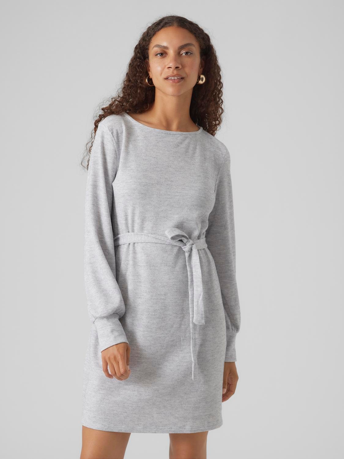 Vero Moda VMOTEA Kurzes Kleid -Light Grey Melange - 10296713