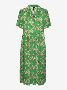 Vero Moda VMALBA Lang kjole -Vibrant Green - 10296773