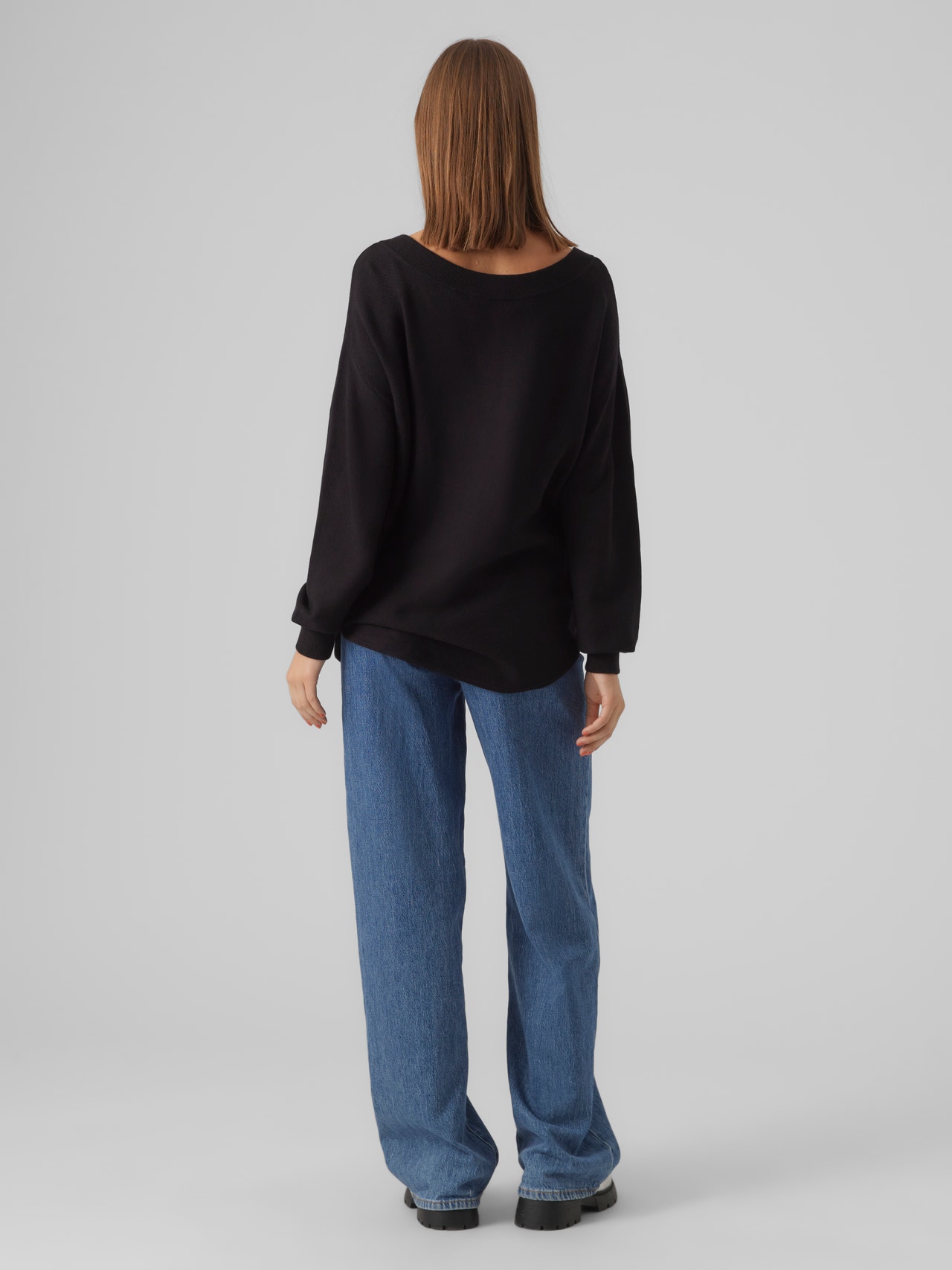 Vero Moda VMELISA LS O-NECK GA EP - Jersey de punto - birch/beige Vero Moda VMELISA LS O-NECK GA EP - Jersey de punto - birch/beige