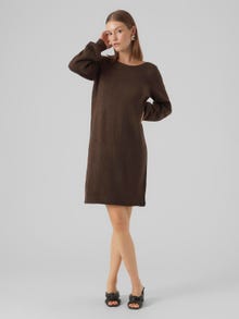 Vero Moda VMLEFILE Korte jurk -Chocolate Brown - 10296805