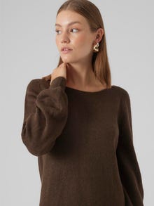 Vero Moda VMLEFILE Kort kjole -Chocolate Brown - 10296805