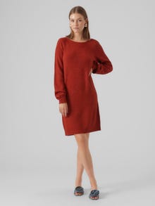 Vero Moda VMLEFILE Krótka sukienka -Red Ochre - 10296805