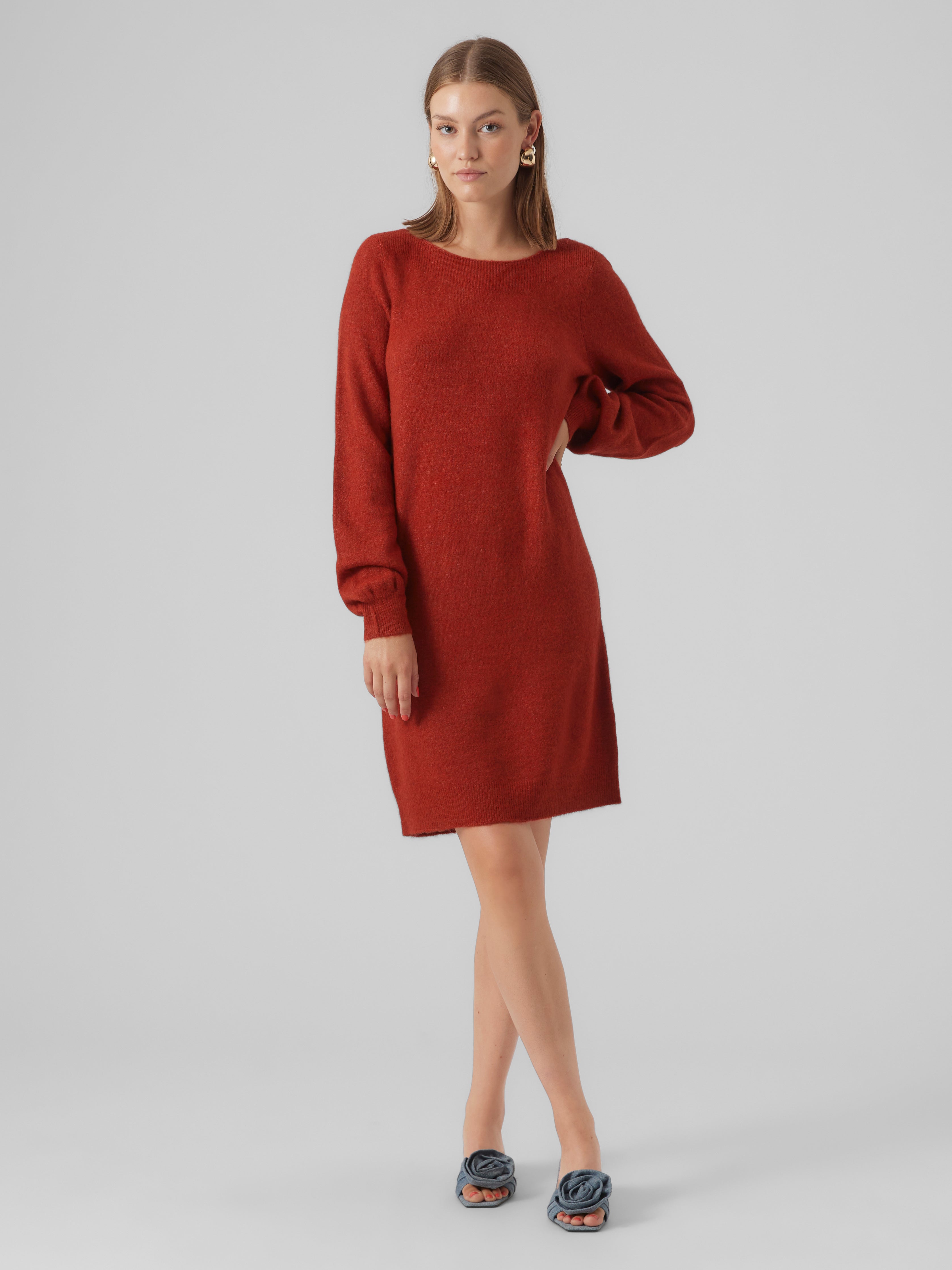 Dark red best sale jumper dress