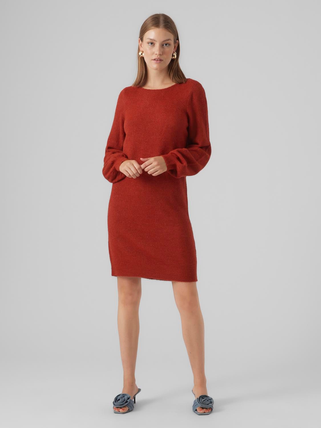 Vero Moda VMLEFILE Kurzes Kleid -Red Ochre - 10296805