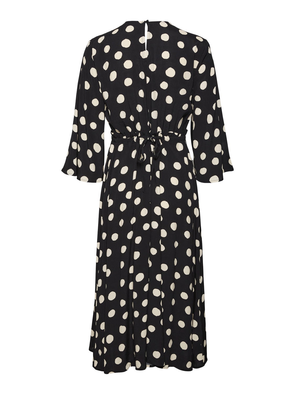 Vero moda polka dot midi dress with volume hot sale sleeve