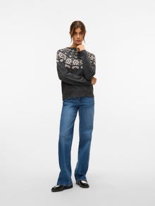 Vero Moda VMSIMONE Pullover -Dark Grey Melange - 10296978