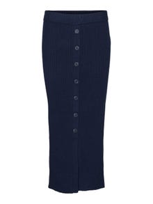 Vero Moda VMVIKIE Cintura alta Falda larga -Navy Blazer - 10297057