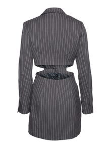 Vero Moda SOMETHINGNEW X LAME COBAIN Short dress -Grey Pinstripe - 10297069