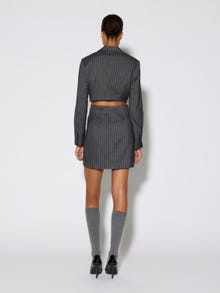 Vero Moda SOMETHINGNEW X LAME COBAIN Kort klänning -Grey Pinstripe - 10297069