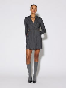Vero Moda SOMETHINGNEW X LAME COBAIN Kort kjole -Grey Pinstripe - 10297069