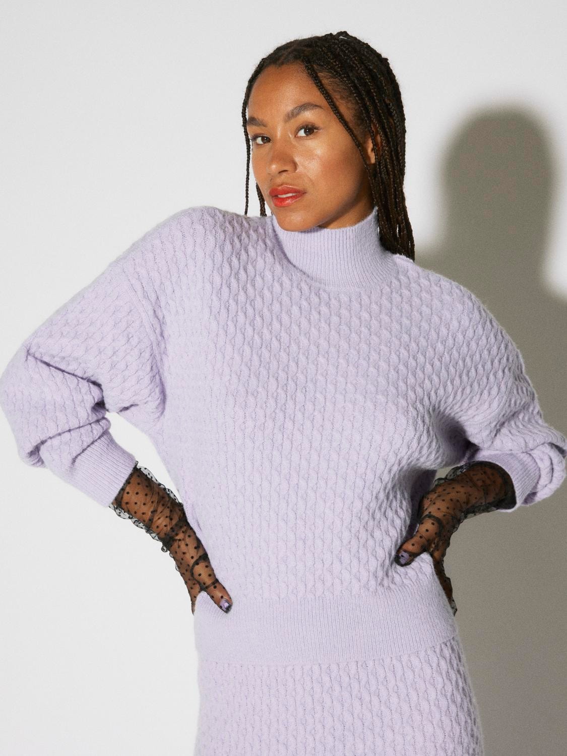 Vero Moda SOMETHINGNEW X #GRWM Pullover -Purple Heather - 10297084