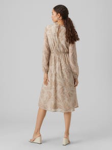 Vero Moda VMTINE Lang kjole -Pumice Stone - 10297264