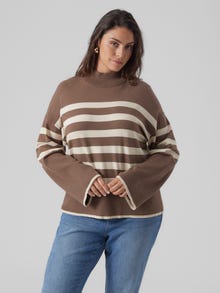 Vero Moda VMCHAPPINESS Pull-overs -Brown Lentil - 10297284