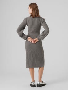 Vero Moda VMGEORGINE Lång klänning -Medium Grey Melange - 10297320