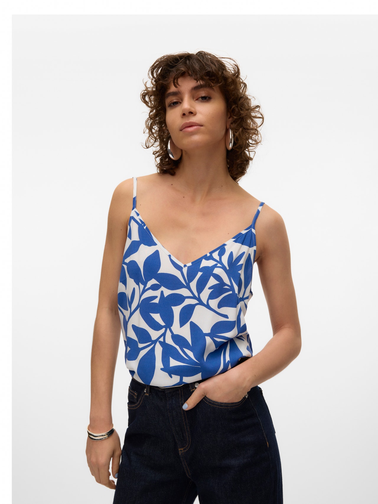 Vero Moda VMEASY Tank-Top -Snow White - 10297362