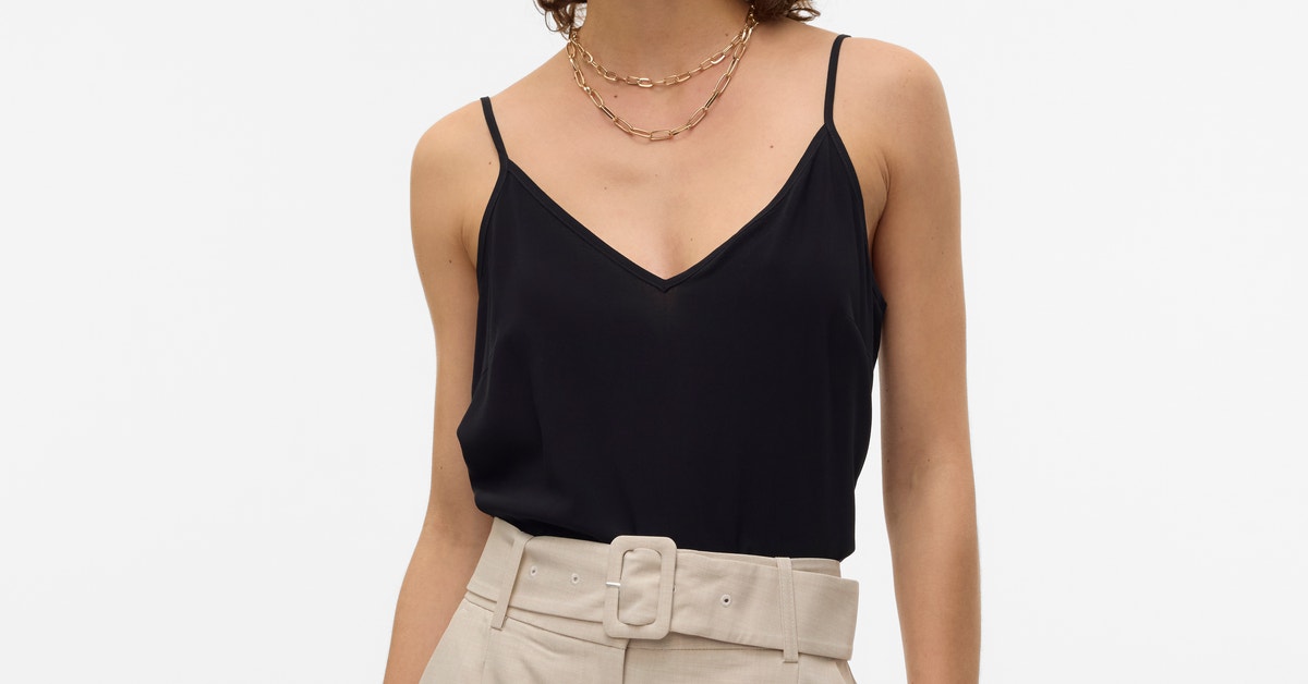 Vero Moda Bicolor Viscose Tank Tops