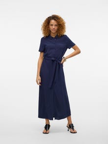 Vero Moda VMEASY Lang kjole -Navy Blazer - 10297365