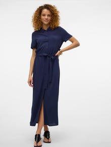 Vero Moda VMEASY Langes Kleid -Navy Blazer - 10297365