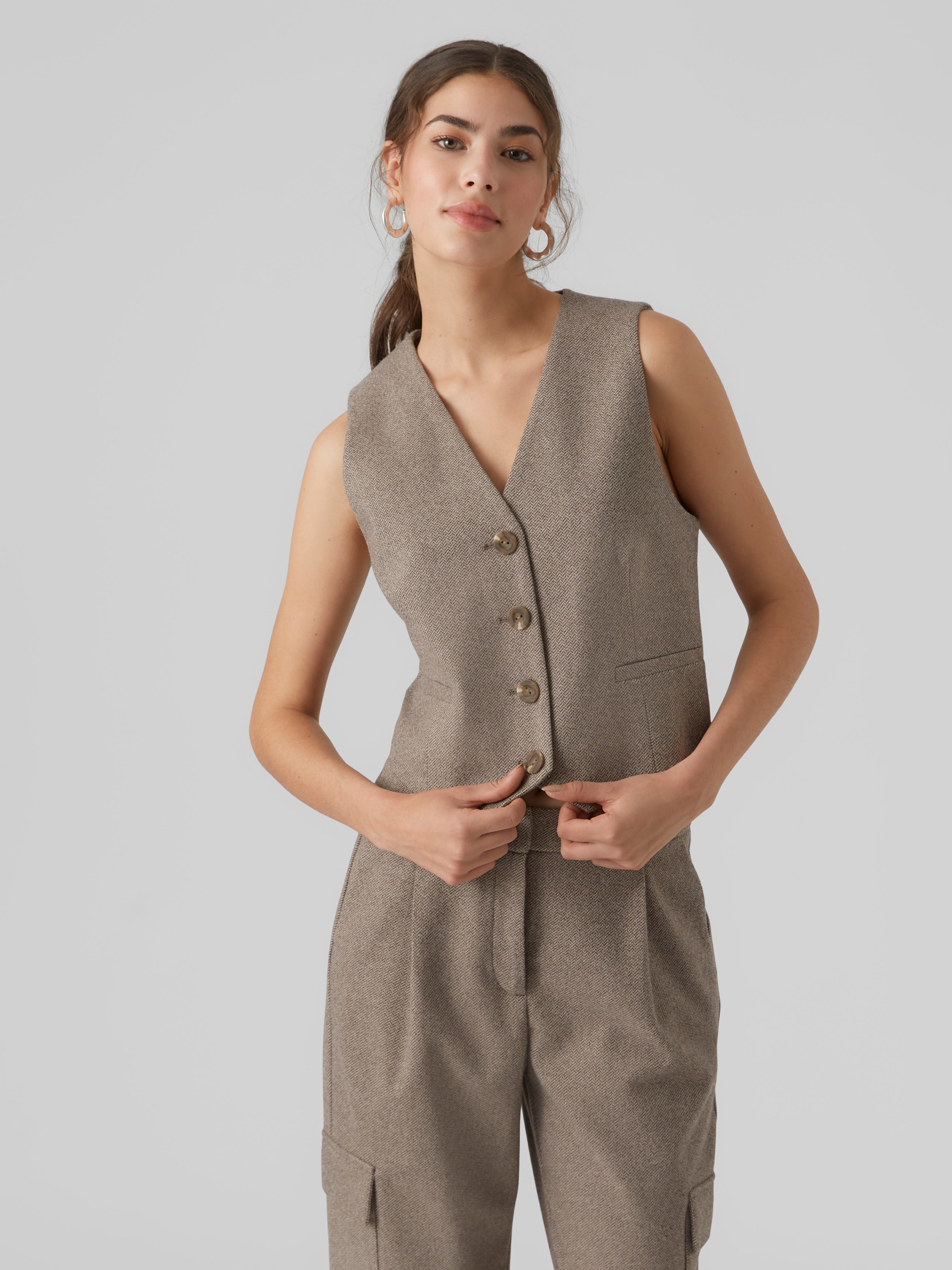 Poncho | Light Grey | Vero Moda®