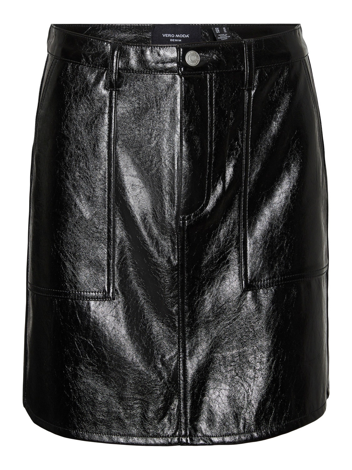 Vero Moda VMELINA Cintura alta Minifalda -Black - 10297470