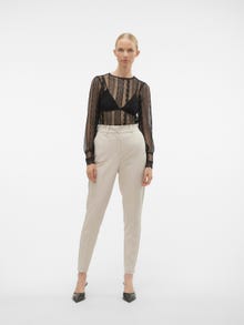 Vero Moda VMHOLLY Trousers -Pumice Stone - 10297490