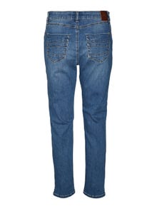 Vero Moda VMYOURS Mid rise Tapered fit Jeans -Dark Blue Denim - 10297593