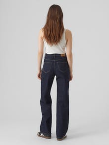 Vero Moda VMTESSA Tiro alto Vaqueros -Dark Blue Denim - 10297608