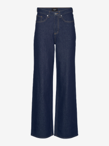 Vero Moda VMTESSA High rise Wide Fit Jeans -Dark Blue Denim - 10297608