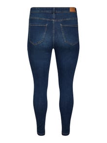 Vero Moda VMSOPHIA Hohe Taille Skinny Fit Jeans -Dark Blue Denim - 10297631