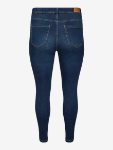 Vero Moda VMSOPHIA Augstceltne Izdilis Fit Džinsi -Dark Blue Denim - 10297631