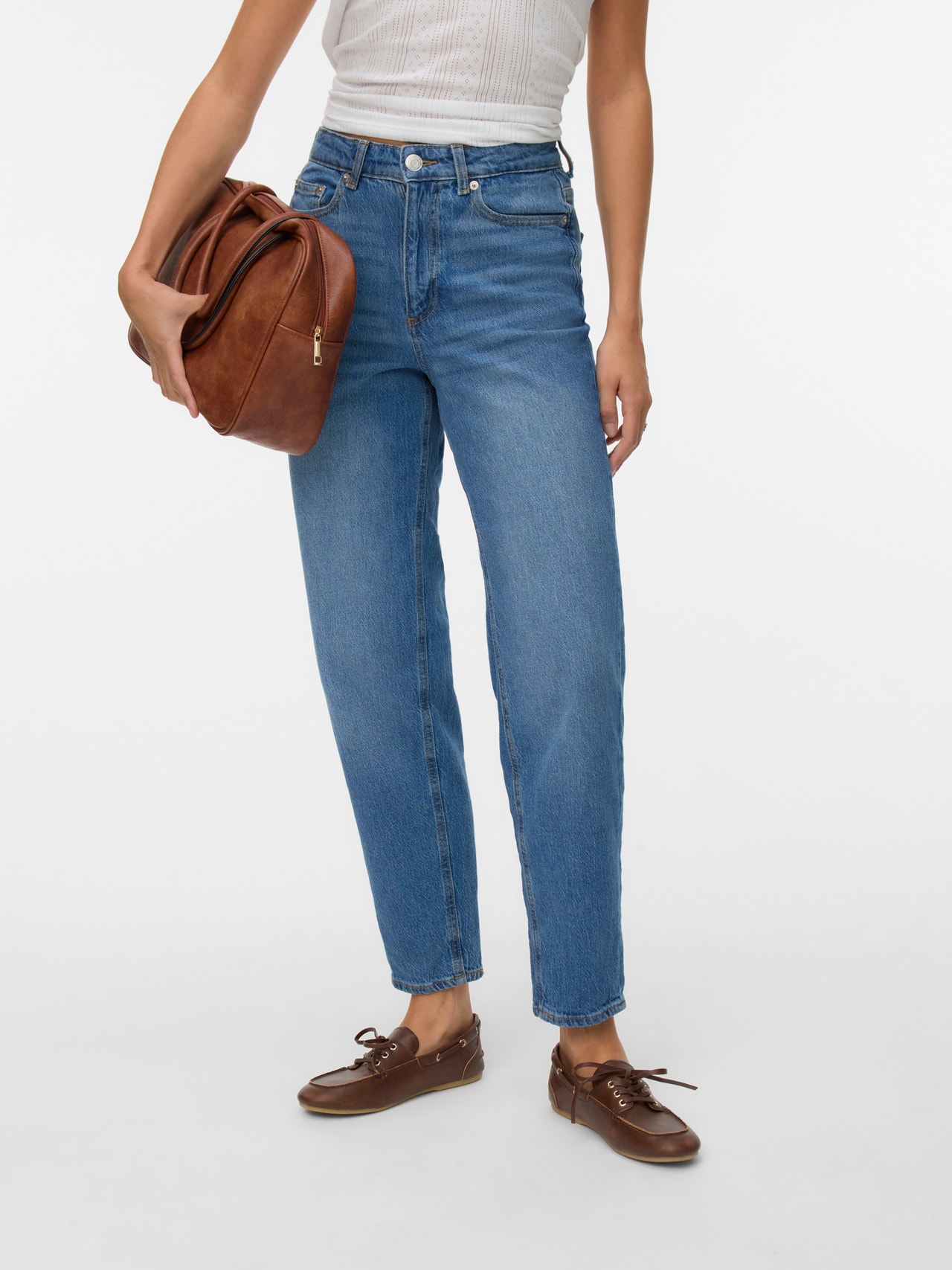 Vero Moda Vmtessa Hr Mom Jeans Ra220 Ga Noos, Donkergrijs denim, 31W x 34L Vero Moda Vmtessa Hr Mom Jeans Ra220 Ga Noos, Donkergrijs denim, 31W x 34L
