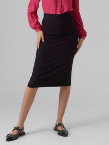 Vero Moda VMGERLY High waist Midi skirt -Black - 10297682