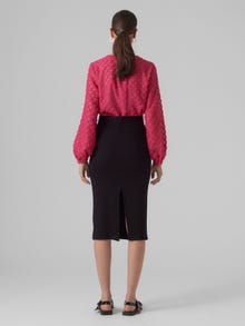 Vero Moda VMGERLY High waist Midi skirt -Black - 10297682