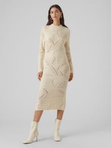 Vero Moda VMNELLA Long dress -Birch - 10297691