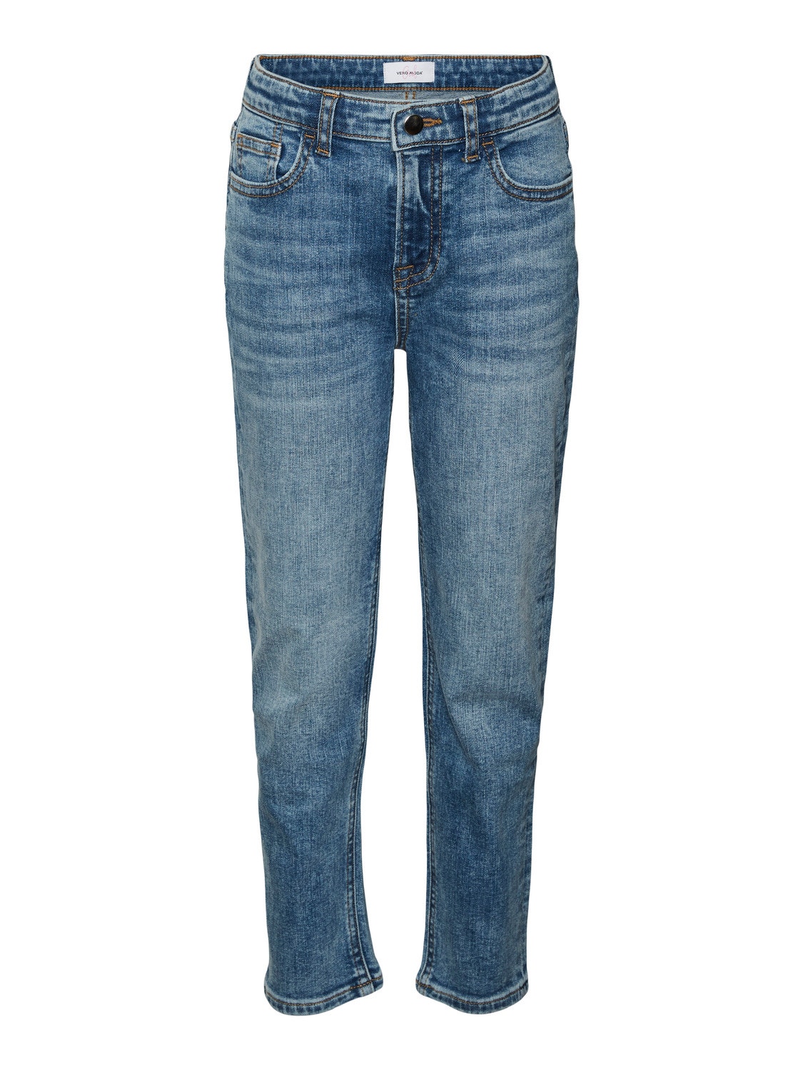Vero Moda VMOLIVIA Høyt snitt Mom Fit Jeans -Medium Blue Denim - 10297692