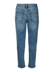 Vero Moda VMOLIVIA Hohe Taille Jeans -Medium Blue Denim - 10297692
