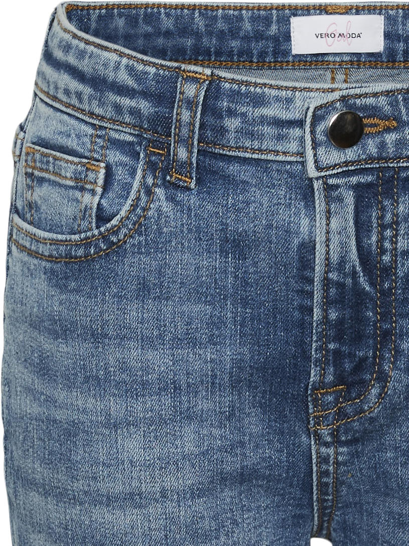 Vero Moda VMOLIVIA Krój mom Jeans -Medium Blue Denim - 10297692