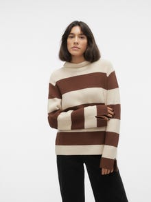 Vero Moda VMHARRIET Pullover -Potting Soil - 10297778