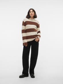 Vero Moda VMHARRIET Pullover -Potting Soil - 10297778