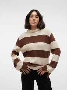 Vero Moda VMHARRIET Pullover -Potting Soil - 10297778