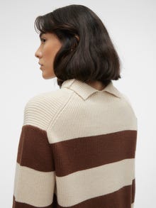 Vero Moda VMHARRIET Pullover -Potting Soil - 10297778
